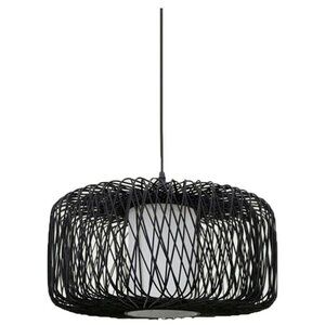 Brown Bamboo Wicker Woven Pendant Light Ceiling Lamp Chandelier Fixture